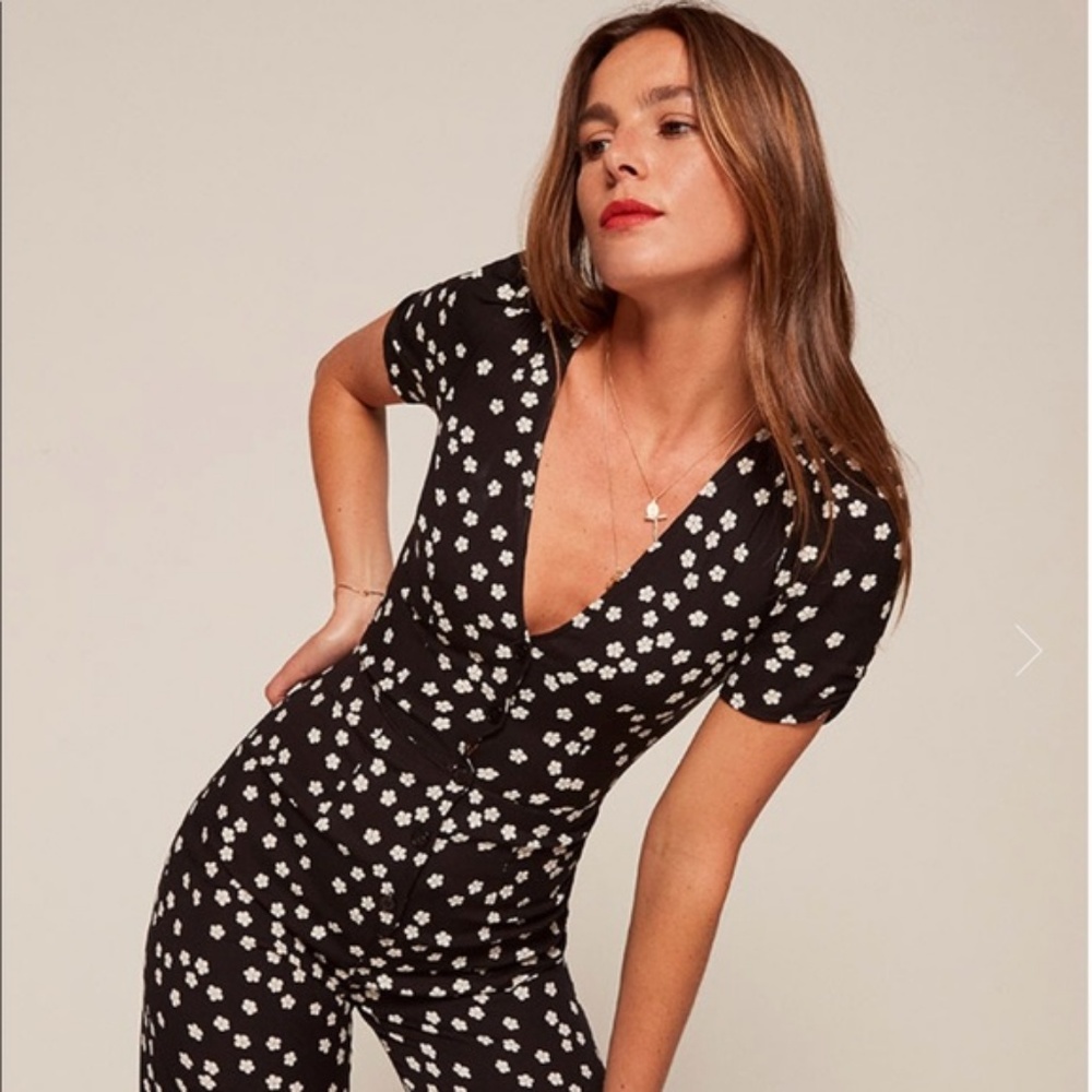 Reformation France Jumpsuit, Size 0